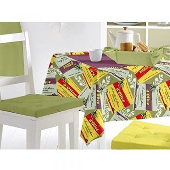 Hule rectangular 140x240 cm MANON aceituna