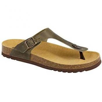 Sandalia de Hombre Scholl Evis de Cuero Verde Talla 42 - 1 Par