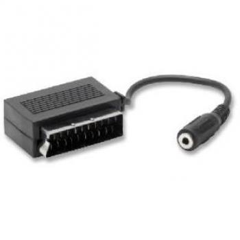 Adaptador Scart a Jack 3.5mm hembra - Conexión de audio estéreo para TV
