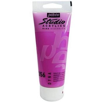 Peinture acrylic pébéo violet bleu iridescent 356