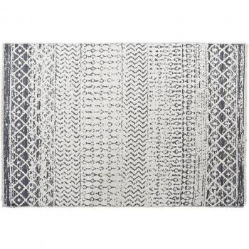 Alfombra Fíjalo Blanco Gris Poliéster Algodón (160 x 230 x 1 cm)