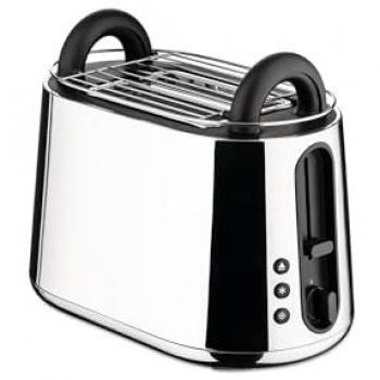 Tostadora Eléctrica Alessi Toru 2 Rebanadas Acero Inoxidable 18/10 Diseño Nendo