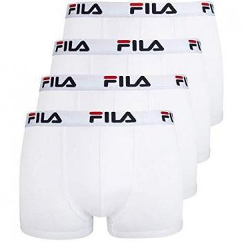 Fila 4 Pack Ventaja Calzoncillos Hombre - Logo Pants - Unicolor - Muchos Colores - Blanco, - M-4 Pack