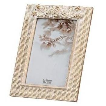 Portafotos de Resina Dorado 10x15 cm - Complemento Ideal para Decoración