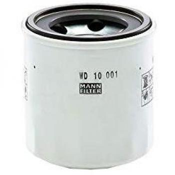Filtro de aceite MANN-FILTER WD 10 001 x, compatible con sistemas hidráulicos, alta eficiencia de filtración, diseño robusto, fácil instalación