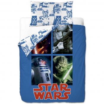 Disney Star Wars Sides - Funda nordica 3 piezas para cama de 90 cm