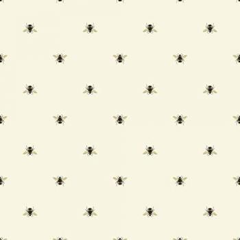 Joules Botanical Bee Cream Removable Paste the Wall Wallpaper - 10m x 52cm