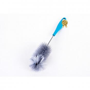 Kerafactum - Cepillo de limpieza para botellas y jarrones, 30 cm, color blanco y azul