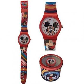 Reloj Analógico Mickey/Minnie Disney con Caja de Regalo y Diseño Numerado