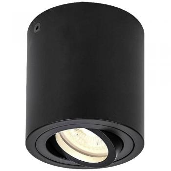 Lámpara de Techo Triledo CL GU10, Negra, Aluminio, Ø 10 cm, Max 10W