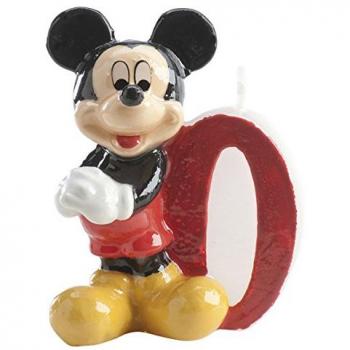 Dekora - Vela de Cumpleaños Mickey Mouse Numero 0