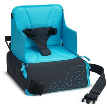 Munchkin Asiento infantil elevador portátil, azul/gris