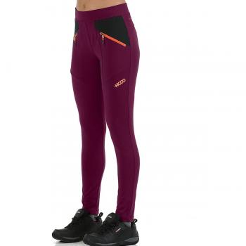Mallas de mujer Julia +8000 en color granate, ideales para entrenamientos intensos
