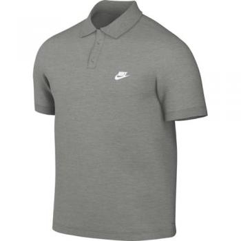Nike Club Short Sleeve Polo Shirt - Men's Grey - Size M