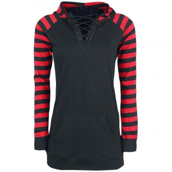 Gothicana by emp goblin jersey con capucha mujer negrorojo s
