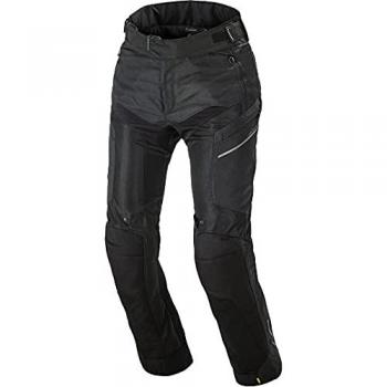 Macna Pantalones de Moto Bora Mujer Negros - Pantalones textiles de motocicleta para mujer, color negro, talla S