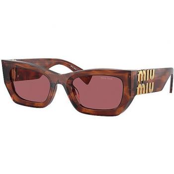 Miu Miu MU09WS 11Q08S Anteojos de Sol para Mujer Marrones, Lentes de Sol Para Mujer Marrónnes, Gafas de Sol para Mujer Marrones