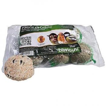 Bolas de Grasa para Aves Silvestres 6 Piezas Sin Aceite de Palma