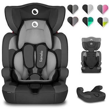 Lionelo Levi One Asiento de seguridad 42 x 45 x 68 cm Para menores 9-36 kg Regulación del respaldo de 6 niveles Cinturones con 5 puntos Reductor Montaje con orientación hacia delante Negro