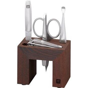 Kleine Manikürstation con soporte de madera wengué -