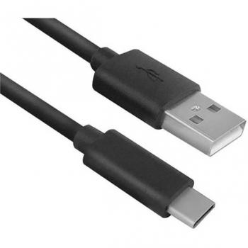 Cable USB ACT AC7350 de 1 metro con Conexión USB Tipo C y USB Tipo A, Color Negro