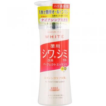 Kose Moisture Mild White Wrinkle Care Perfect Essence 230ml - Cosmetics