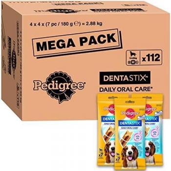 Pedigree Pack de Dentastix de uso Diario para la Limpieza Dental de Perros Medianos