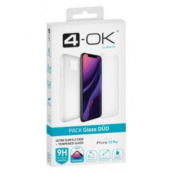 Funda y Protector de Pantalla 4-ok Glass Dúo para iPhone 13 Pro