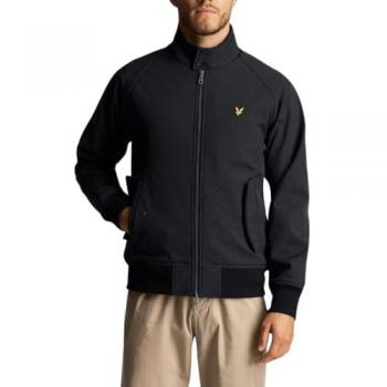 Lyle & Scott Men's Jet Black Softshell Harrington Bomber Jacket