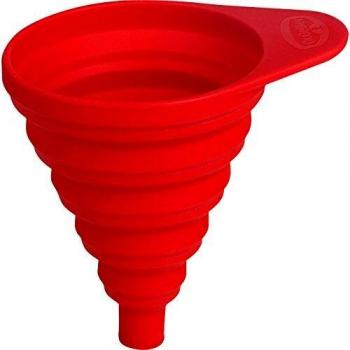 Dr. Oetker Embudo Plegable, Silicona, Rojo, 36.5 x 36.5 x 44.4 cm