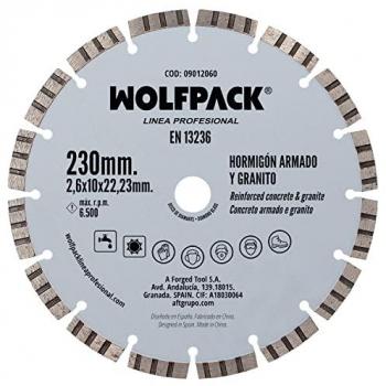 Disco Diamante Ø 230 mm para Hormigón Armado y Granito con Segmento Diamantado de 10 mm
