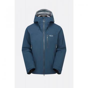 Rab Firewall Mountain Jacket - Men's Hard Shell in Tempest Blue, Size Small