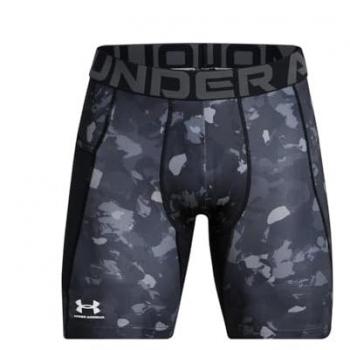 Pantalones cortos de compresión Under Armour HeatGear impresos para hombre, multicolor, talla L