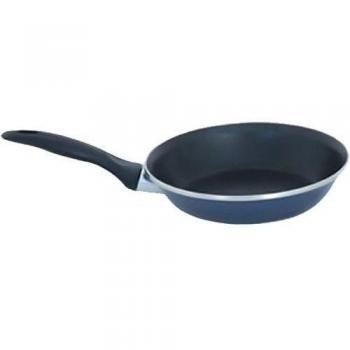 MSV 110410-Sartén esmaltada, Acero Inoxidable y baquelita, 30 cm de diámetro, Color Negro