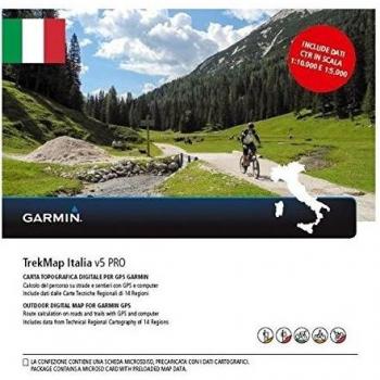 Garmin - Tarjeta de Memoria MicroSD y SD para TrekMap Italy v5 Pro