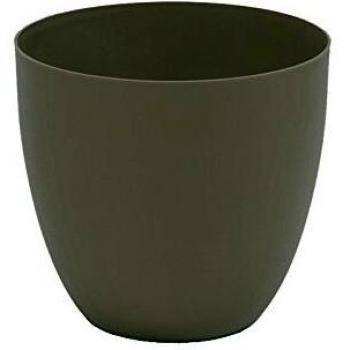 Maceta Cuenco de Inyección Plastiken 22cm Alta Calidad Color Taupe