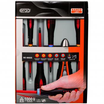 Bahco BE-9893S - Juego 6 Destor Ergo Aislo Pl/Pz/Alicate