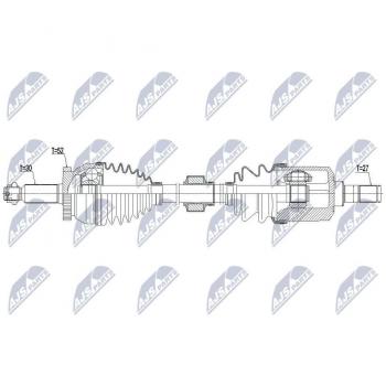 Árbol de transmisión NTY NPW-HY-565 con características avanzadas y alta durabilidad