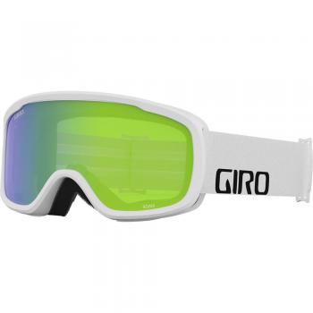Giro Roam - Máscara de esquí y snow, color blanco y negro, con lente espejada Loden Green