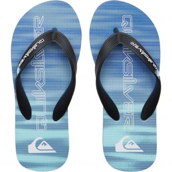 Quiksilver - Chanclas Molokai Art II para niños, color azul
