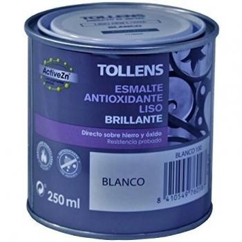 Tollens 8710 Esmalte Antioxidante Liso Brillo, Blanco, 250 ml