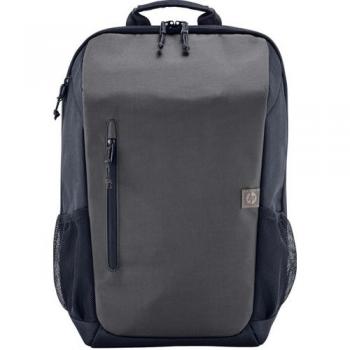 Mochila HP Travel para Portátiles hasta 15.6 - Gris y Azul, con compartimento acolchado para portátil, material resistente al agua, múltiples bolsillos organizadores, diseño ergonómico y correas ajustables