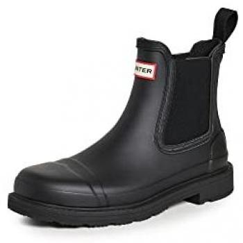 Hunter Commando Women's Chelsea Boot - Black - Size UK 8