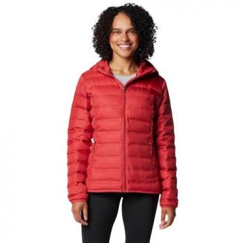 Chaqueta acolchada con capucha Columbia Lake 22 II Down roja para mujer - Talla M