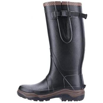 Cotswold Compass Unisex Plain Black Rubber Wellington Boots
