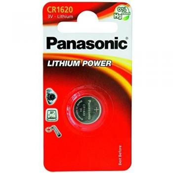 Panasonic CR1620 Pila botón de litio no-recargable, 3V, 75 mAh, Paquete de 1 unidad