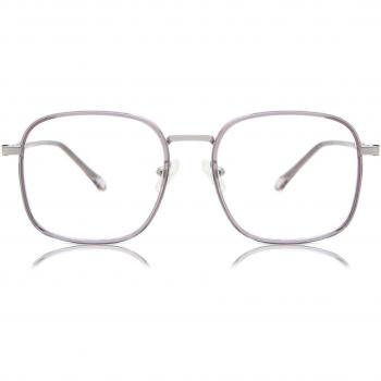 Cuadrado Armazón Completo Plástico Grises Gafas Recetadas para Mujer - Gafas Anti-Azules - SmartBuy Collection