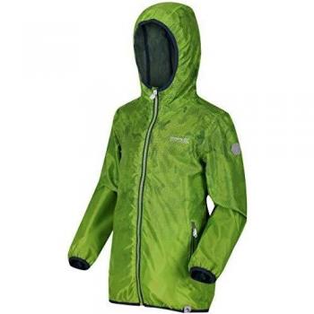 Regatta Boys & Girls Printed Lever Waterproof Breathable Jacket