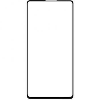 NEDIS Protector de Pantalla Protector de Pantalla de Vidrio para Samsung Note 10 Lite / A81 | Cubierta Completa | Bordes 3D Curvados | Transparente/Negro Negro/Transparente