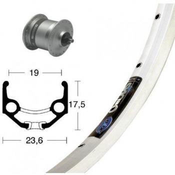 Bike-Parts V-RAD 75Nabend DHC3003 Bicicleta de Paseo, Plata, Size